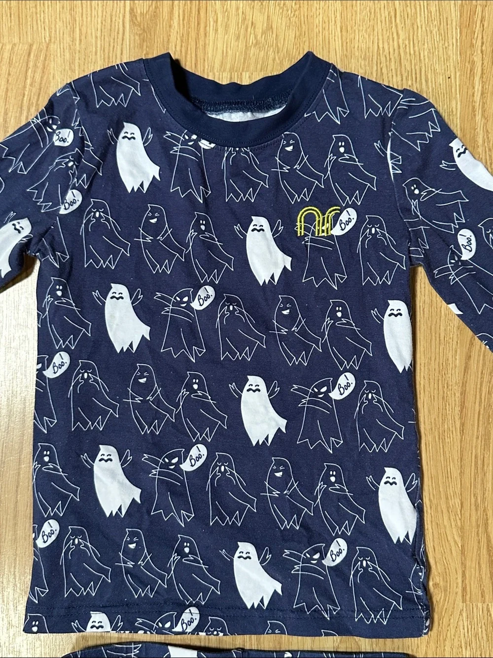 Neon Rebels dark navy blue ghost pajama Halloween 7
